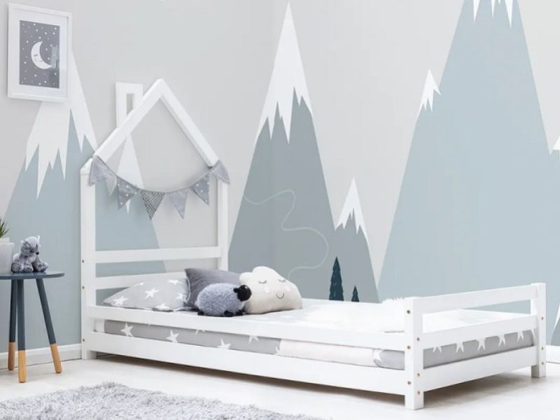 Sleep Design Juni 3ft Single Kids White Bed Frame