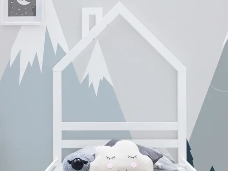 Sleep Design Juni 3ft Single Kids White Bed Frame