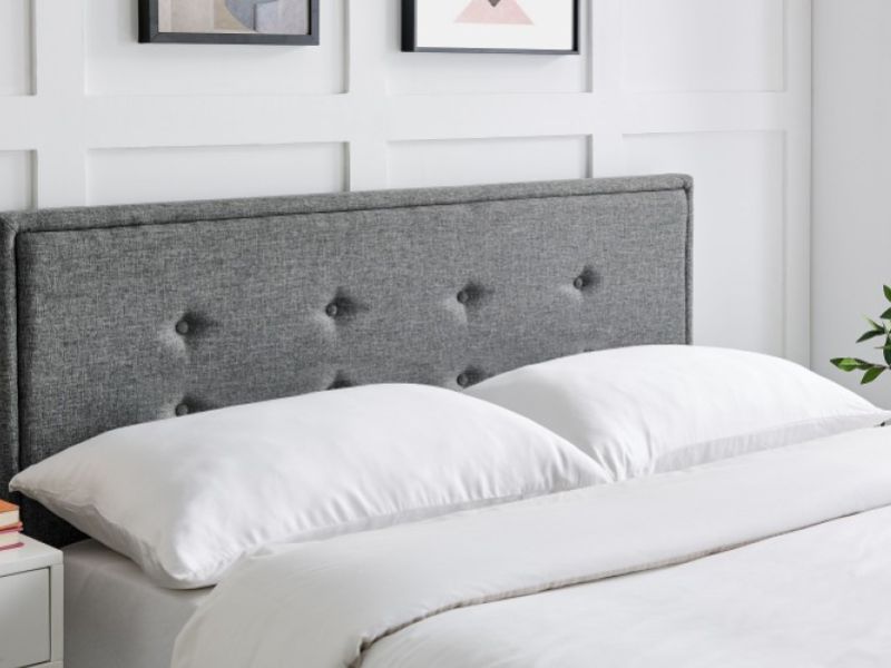 Limelight Florence 5ft Kingsize Grey Fabric Bed Frame With Drawers