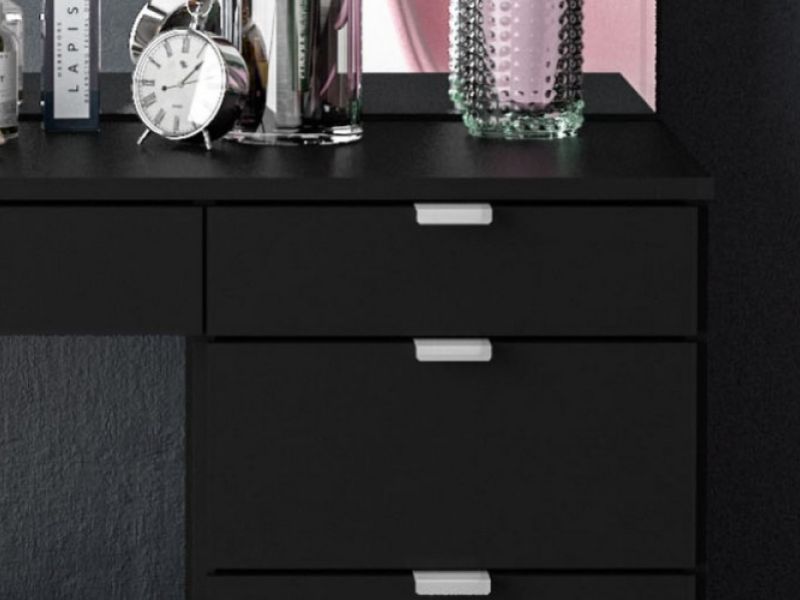 Birlea Ava Black Dressing Table With Mirror