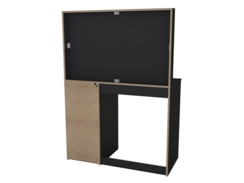 Birlea Ava Black Dressing Table With Mirror