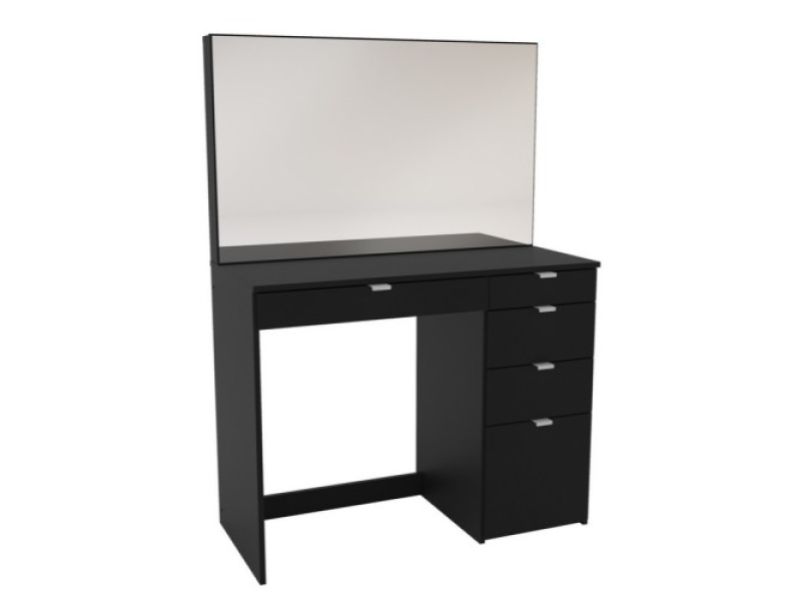 Birlea Ava Black Dressing Table With Mirror