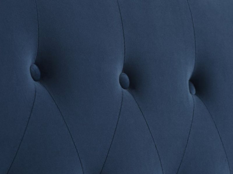 Birlea Brompton 4ft6 Double Blue Fabric Bed Frame