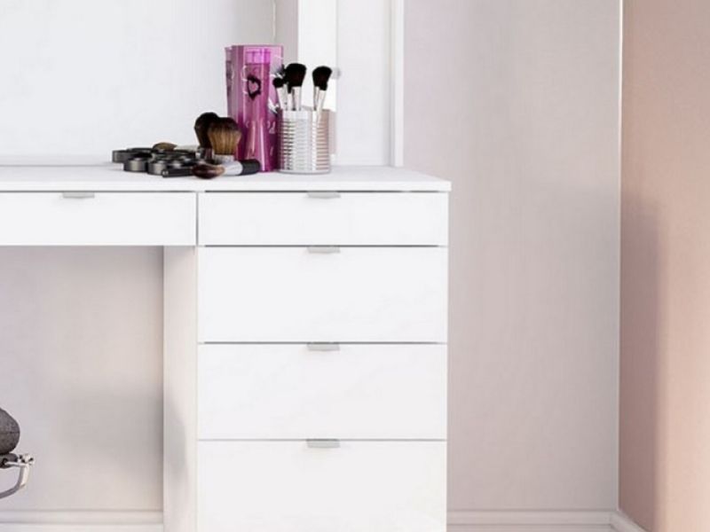 Birlea Chloe White Dressing Table With Mirror