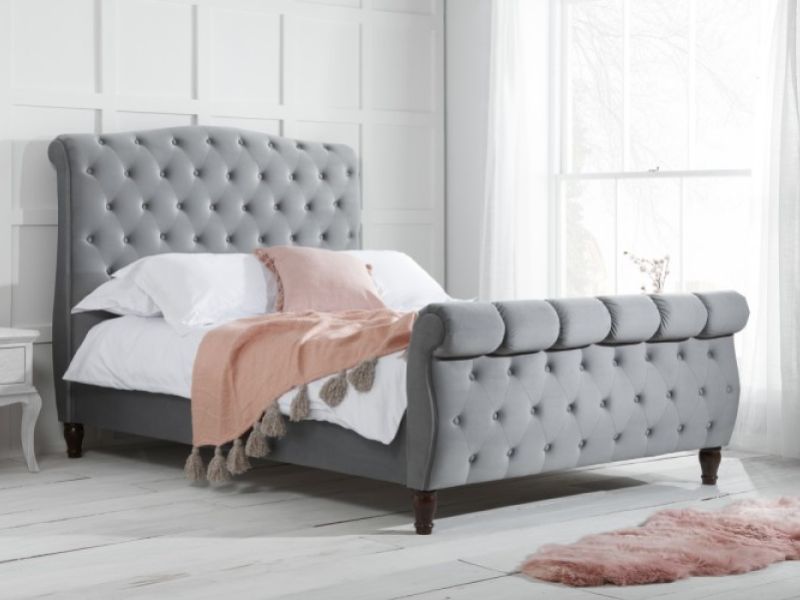 Birlea Colorado 5ft Kingsize Grey Fabric Bed Frame