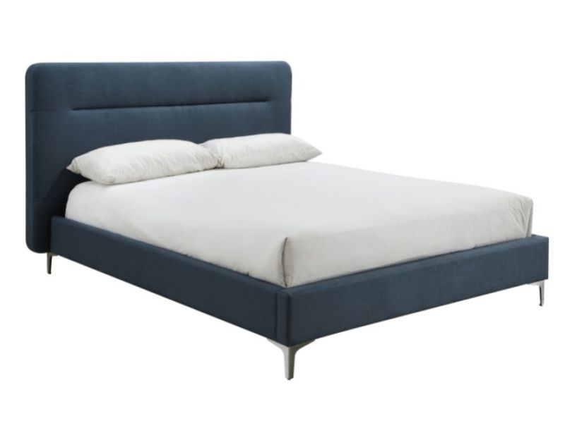 Birlea Finn 4ft6 Double Steel Blue Fabric Bed Frame