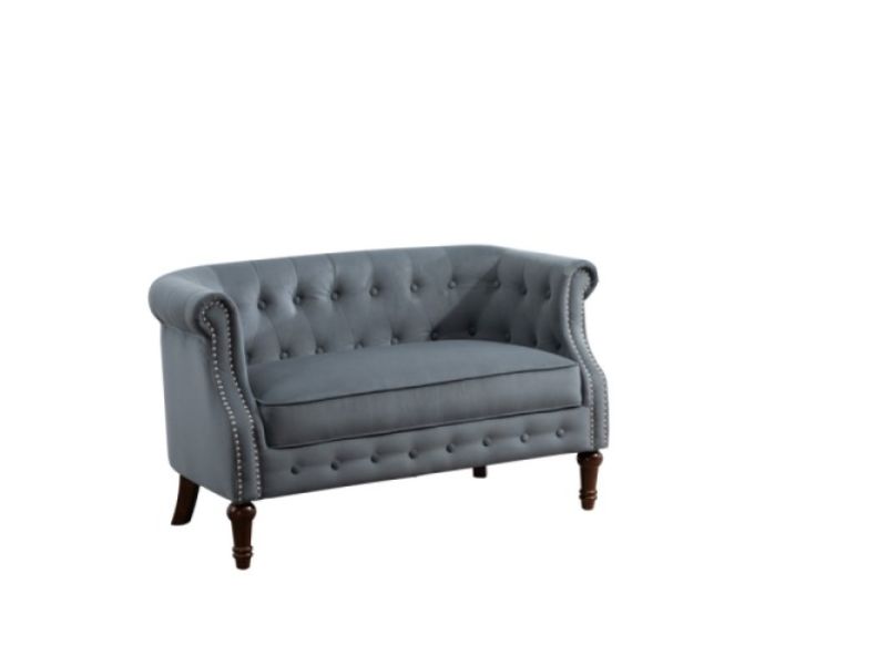 Birlea Freya 2 Seater Sofa In Grey Fabric