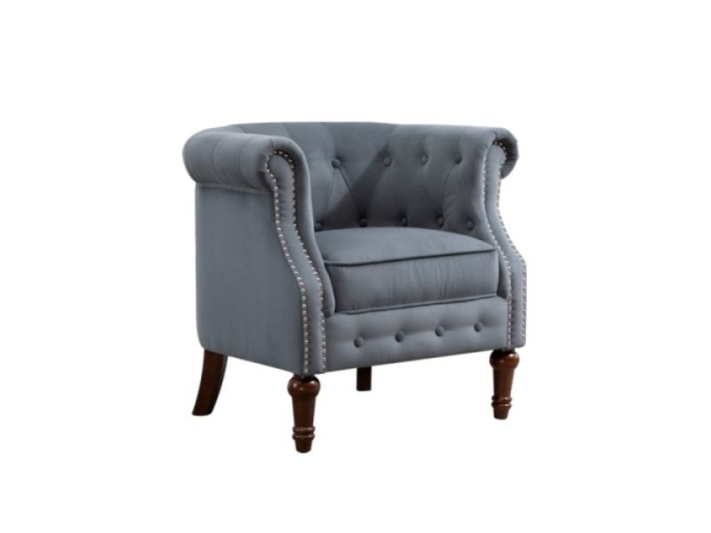 Birlea Freya Chair In Grey Fabric