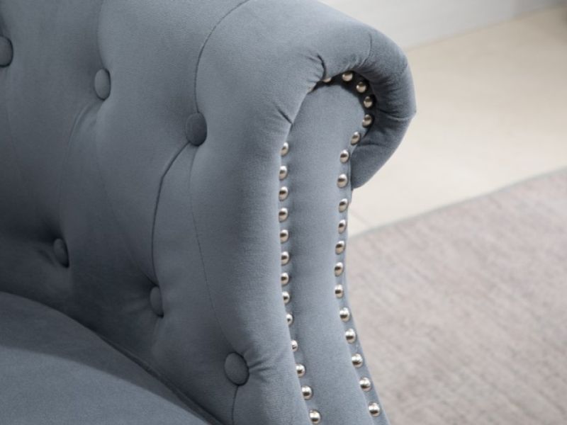 Birlea Freya Chair In Grey Fabric