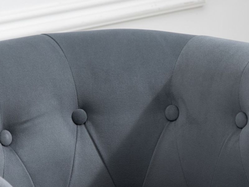 Birlea Freya Chair In Grey Fabric