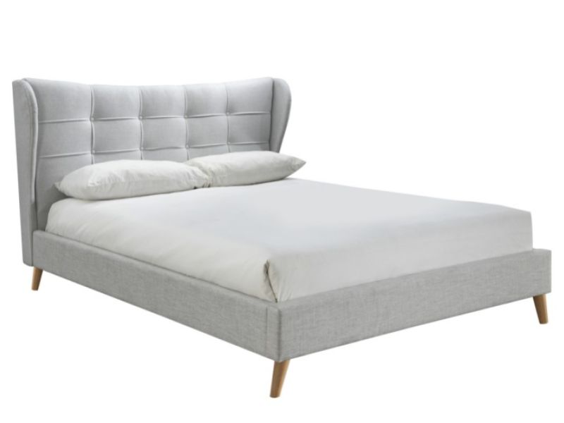 Birlea Harper 4ft Small Double Dove Grey Fabric Bed Frame