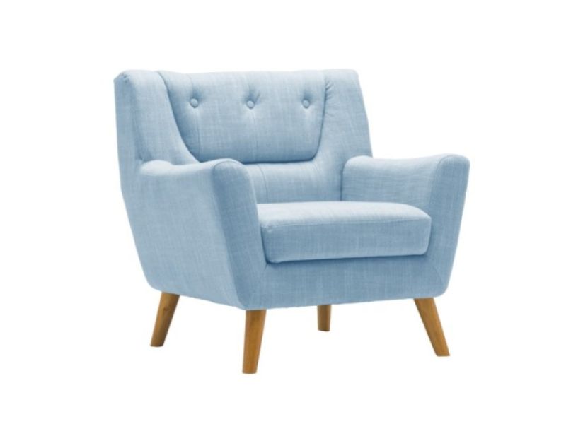 Birlea Lambeth Armchair In Duck Egg Blue Fabric