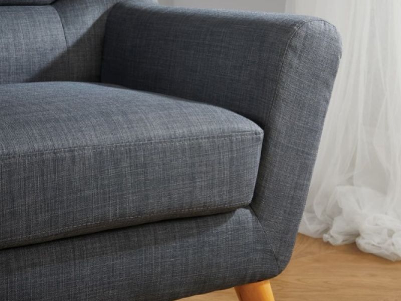 Birlea Lambeth Armchair In Grey Fabric