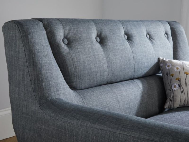 Birlea Lambeth 2 Seater Sofa In Grey Fabric