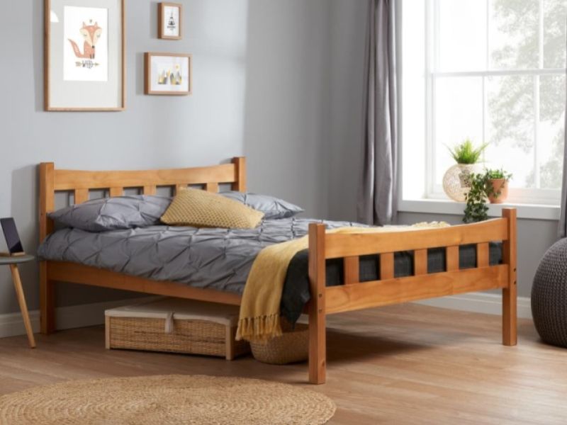 Birlea Miami 4ft Small Double Pine Wooden Bed Frame