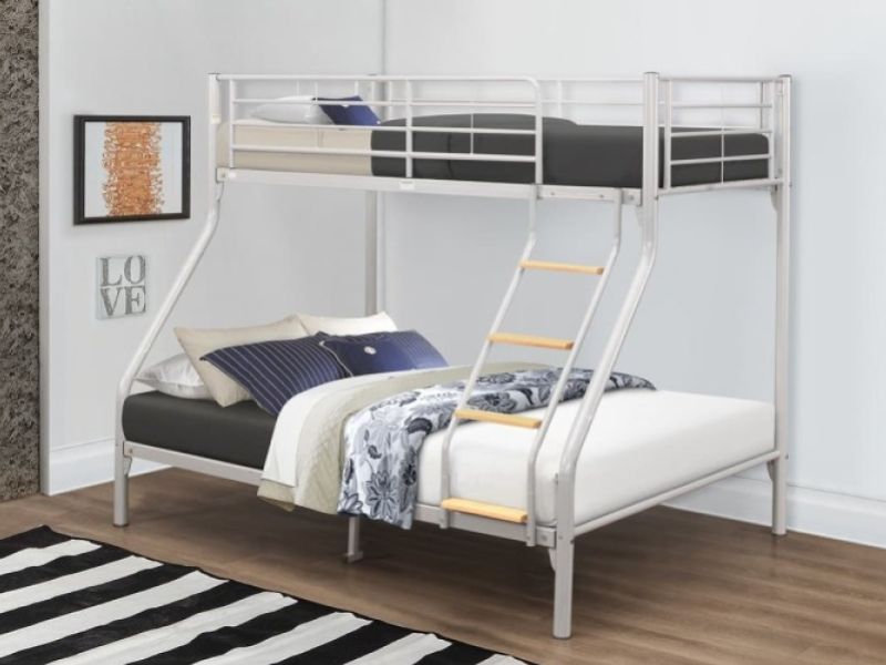 Birlea Nexus Silver Metal Triple Sleeper Bunk Bed