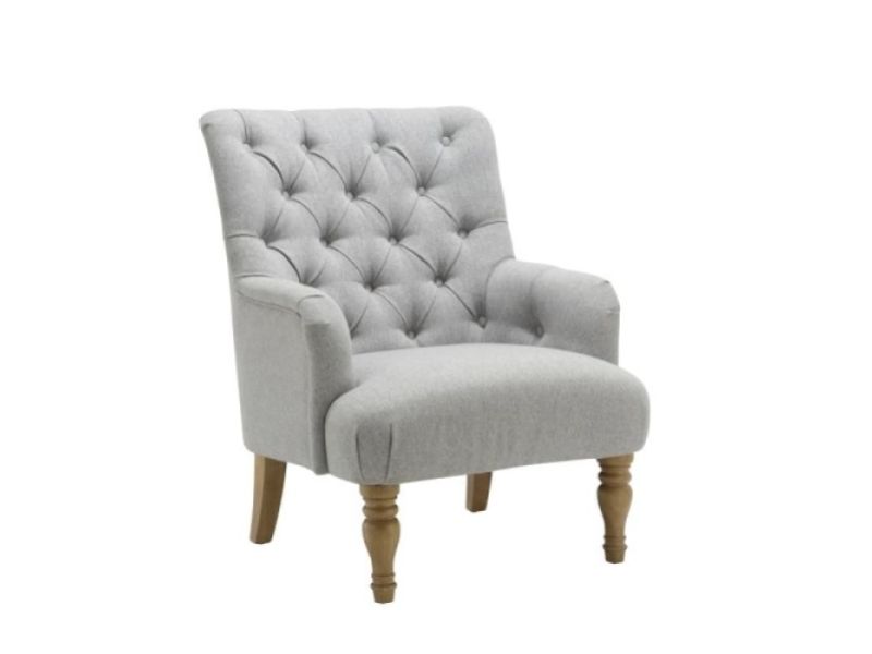 Birlea Padstow Chair In Grey Fabric