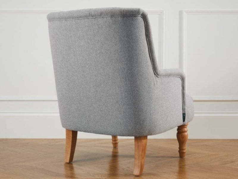 Birlea Padstow Chair In Grey Fabric