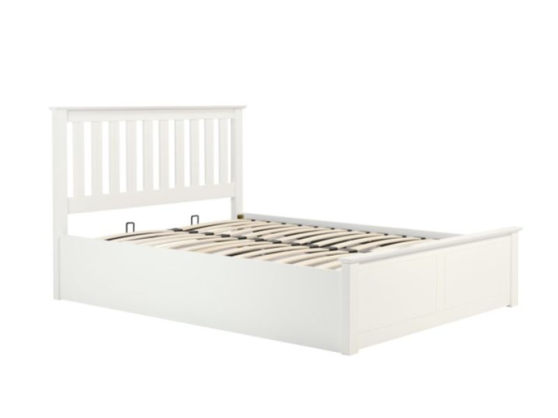 Birlea Phoenix 4ft6 Double White Ottoman Lift Wooden Bed Frame