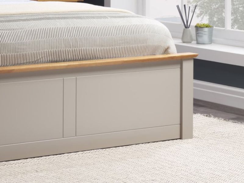 Birlea Phoenix 4ft Small Double Pearl Grey Ottoman Lift Wooden Bed Frame