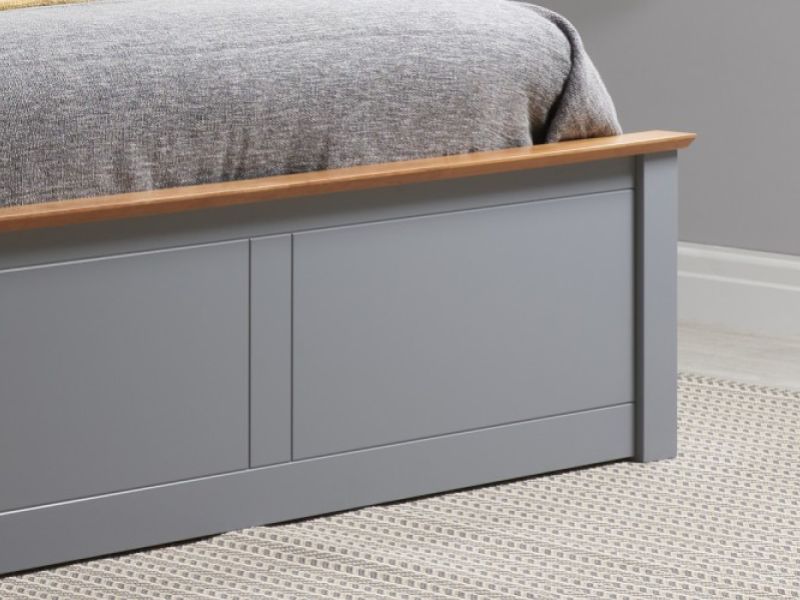 Birlea Phoenix 4ft6 Double Stone Grey Ottoman Lift Wooden Bed Frame