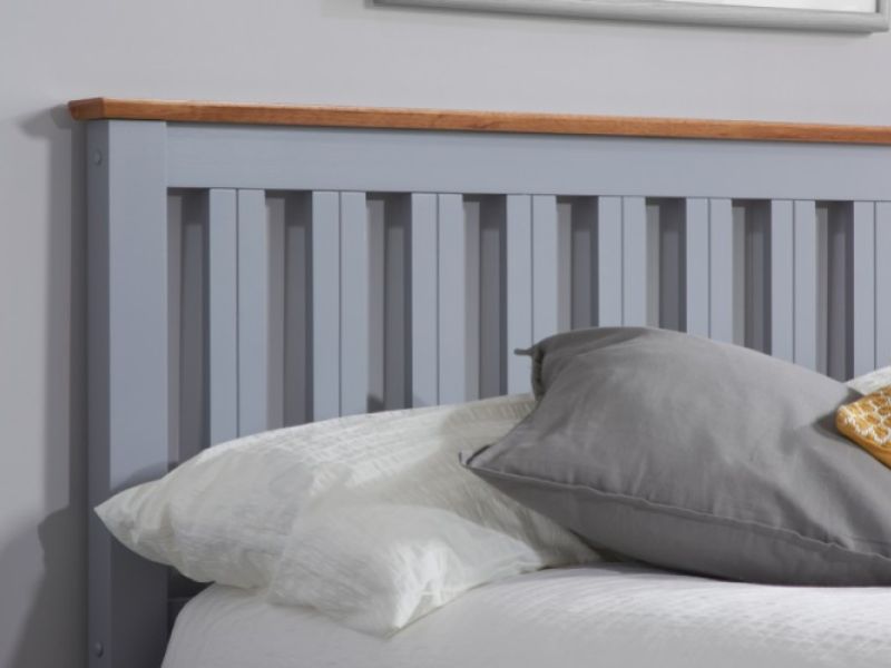 Birlea Phoenix 5ft Kingsize Stone Grey Ottoman Lift Wooden Bed Frame