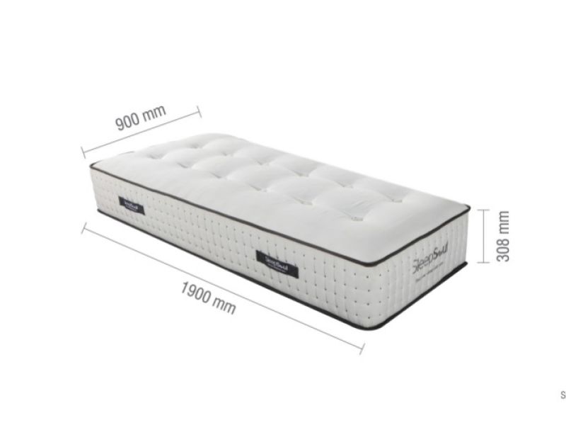 Birlea Sleepsoul Harmony 1000 Pocket And Memory Foam 3ft Single Mattress BUNDLE DEAL