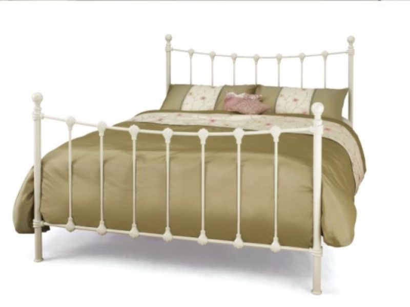 Serene Marseilles 4ft Small Double Ivory Metal Bed Frame