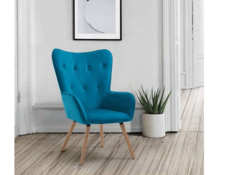 Birlea Willow Armchair In Sapphire Fabric