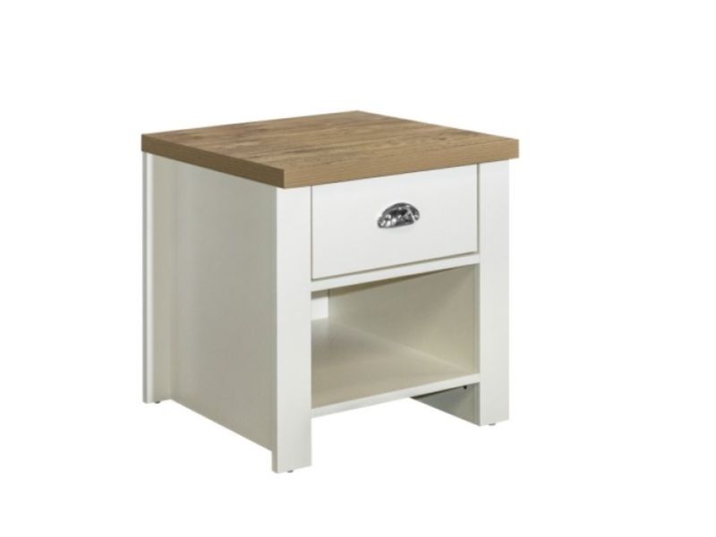 Birlea Highgate Cream And Oak Finish Lamp Table