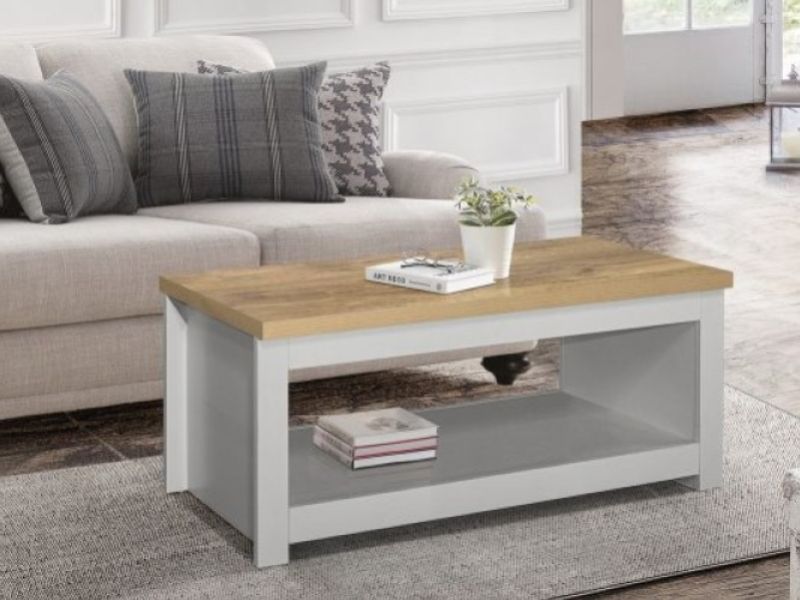 Birlea Highgate Grey And Oak Finish Coffee Table