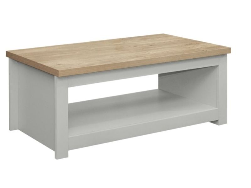 Birlea Highgate Grey And Oak Finish Coffee Table