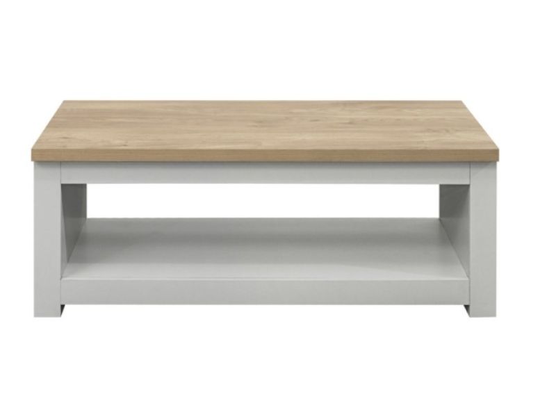 Birlea Highgate Grey And Oak Finish Coffee Table