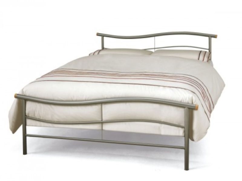 Serene Waverly 4ft6 Double Silver Metal Bed Frame