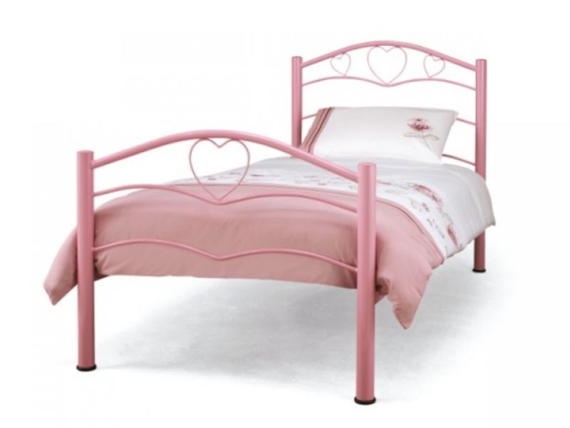 Serene Yasmin 3ft (90cm) Single Pink Bed Frame