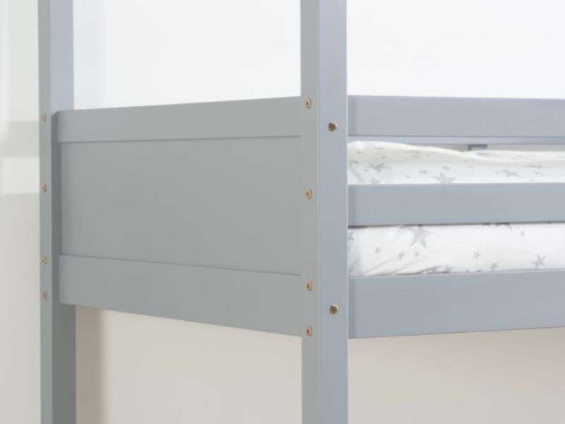 Birlea Home 3ft Single Grey Wooden Bunk Bed