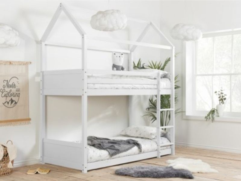 Birlea Home 3ft Single White Wooden Bunk Bed