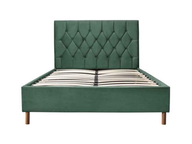 Birlea Loxley 4ft6 Double Green Fabric Bed Frame