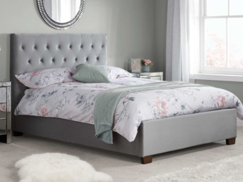 Birlea Cologne 4ft6 Double Grey Fabric Bed Frame