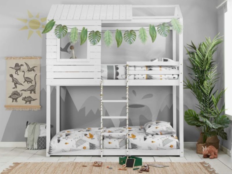 Birlea Adventure 3ft Single White Wooden Bunk Bed