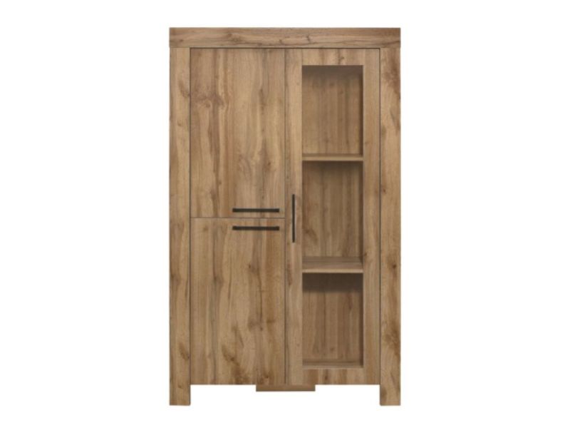 Birlea Compton Oak Finish Display Cabinet