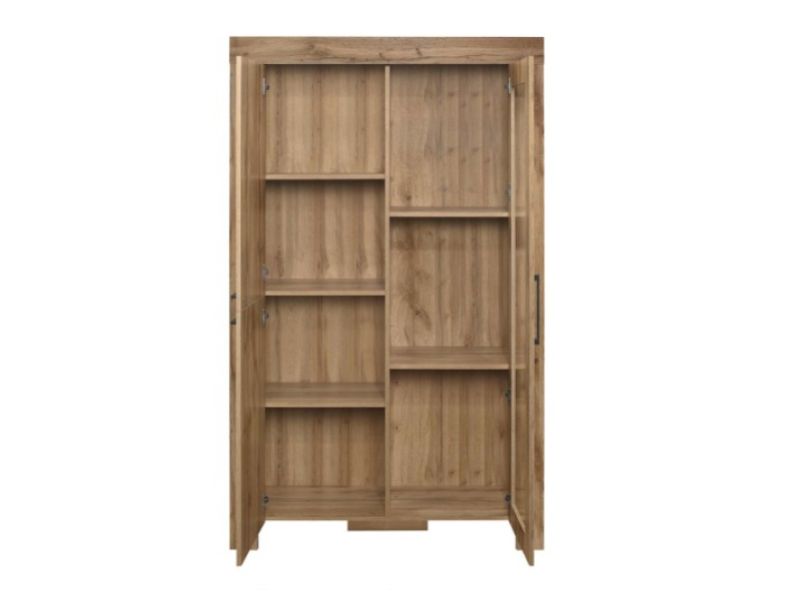 Birlea Compton Oak Finish Display Cabinet