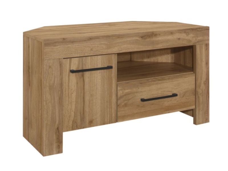 Birlea Compton Oak Finish Corner TV Unit