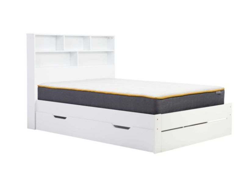 Birlea Alfie 4ft Small Double White Storage Bed With Drawer