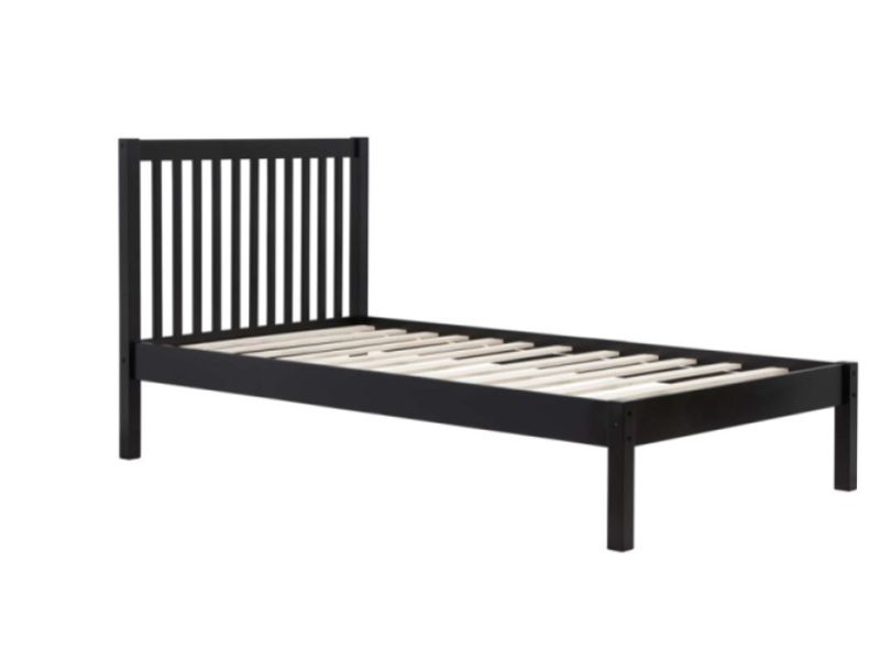 Birlea Nova 3ft Single Black Wooden Bed Frame