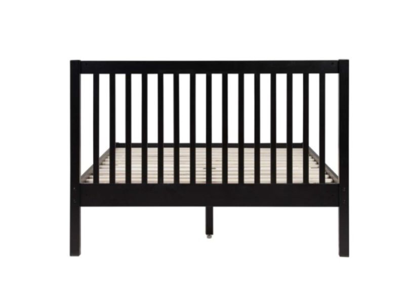 Birlea Nova 4ft Small Double Black Wooden Bed Frame