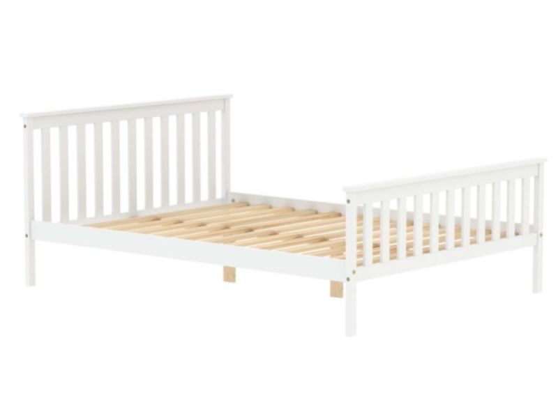 Birlea Oxford 4ft6 Double White Wooden Bed Frame