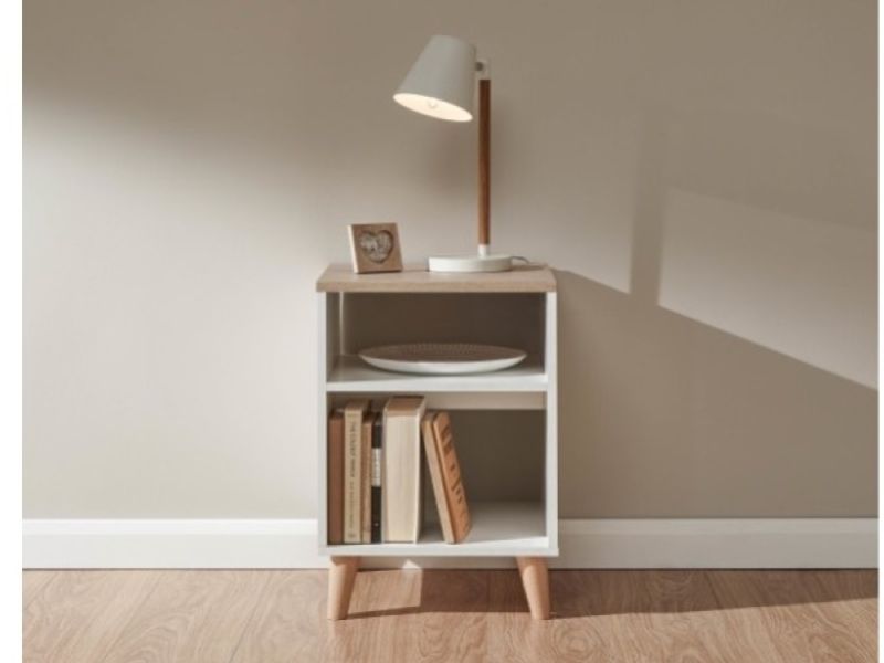 GFW Alma LampTable in White And Oak