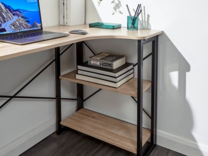 GFW Bramwell Folding Corner Desk Right