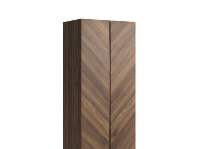 GFW Catania 2 Door 1 Drawer Wardrobe In Royal Walnut